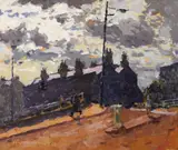 Desmond Hickey, MORNING SKY, CHARLEMONT STREET BRIDGE, DUBLIN