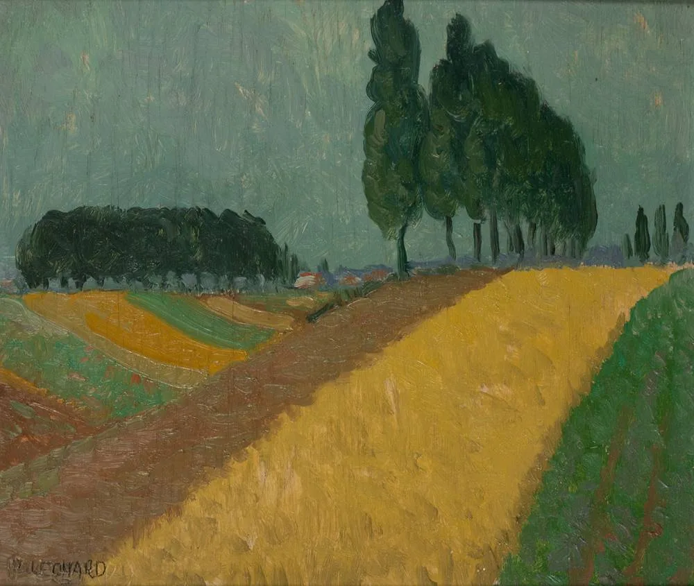 TERVUREN, BRUSSELS by Patrick Leonard, oil on panel, sold Apr 2023