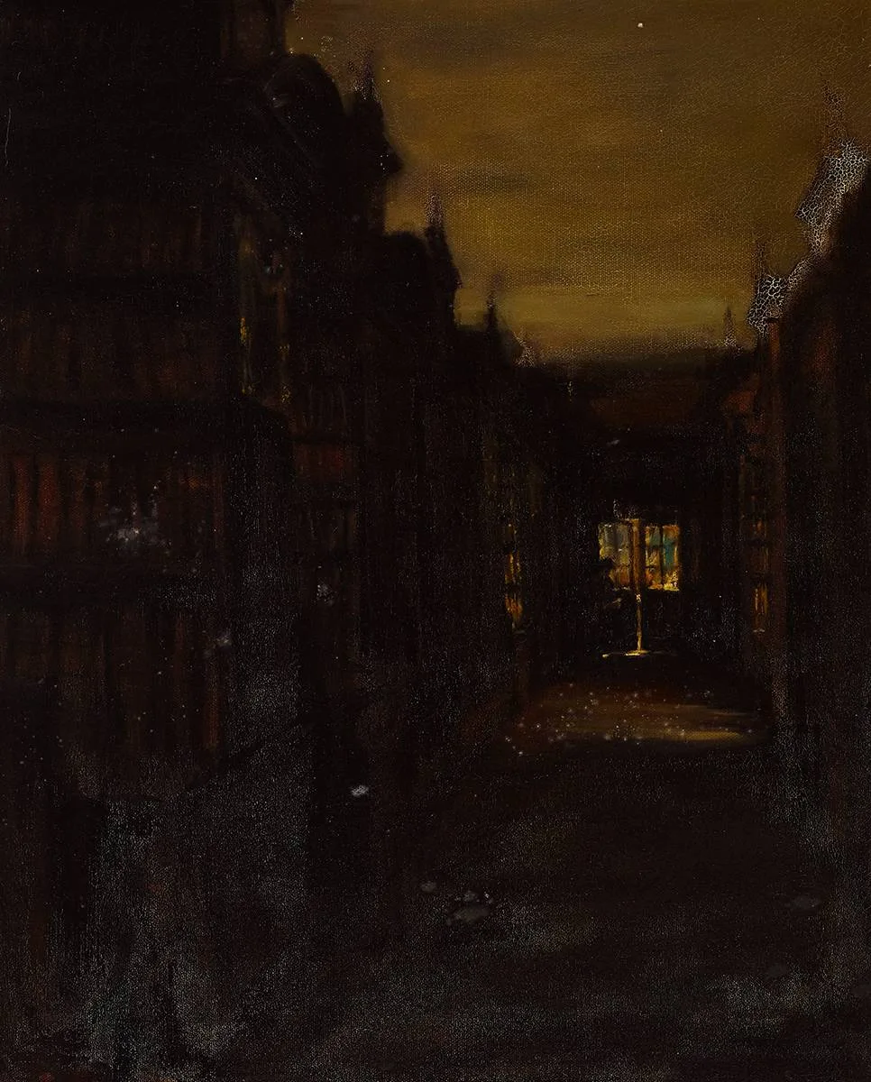 MARSH'S LIBRARY, DUBLIN by Thomas Ryan, 1986, oil on canvas, sold Apr 2023