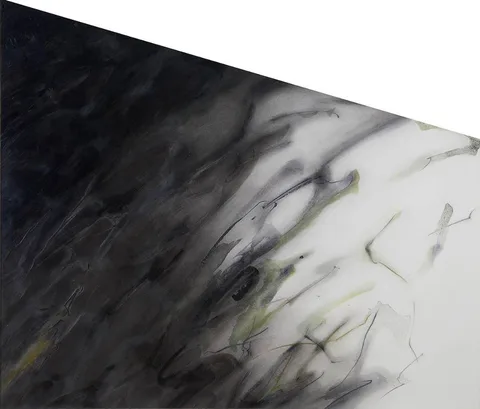 Mary Fitzgerald, BEVEL, 1984 (DIPTYCH), oil, acrylic, pastel and graphite on paper