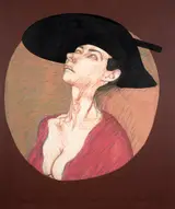Brian Bourke, PORTRAIT OF J WITH BASQUE HAT
