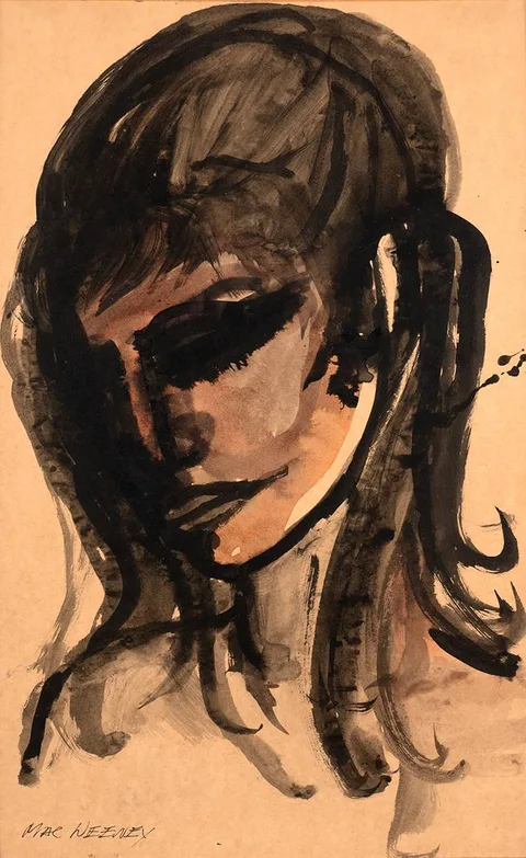 Leslie Mary MacWeeney, YOUNG GIRL, watercolour