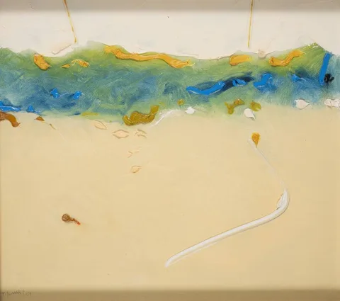 LOW WATER by Mike Fitzharris, 2003, oil on board, offered Apr 2023