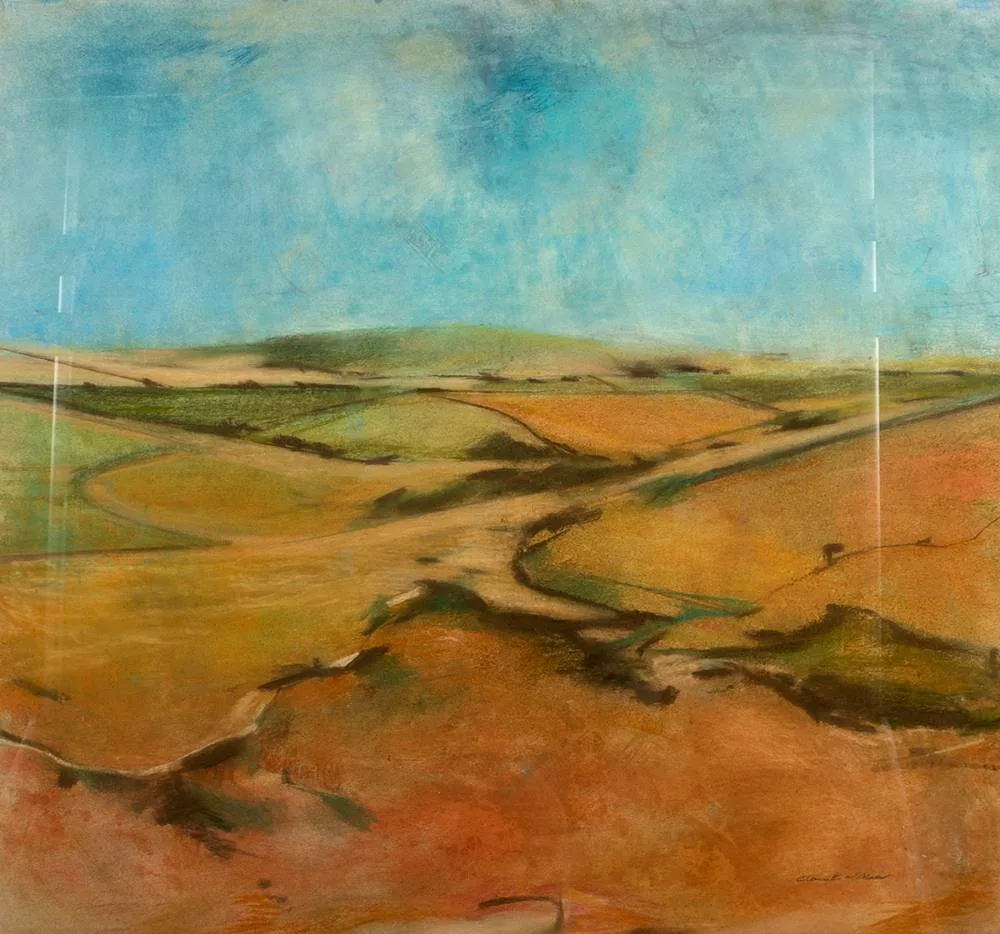 Clement McAleer, LANDSCAPE, pastel and mixed media