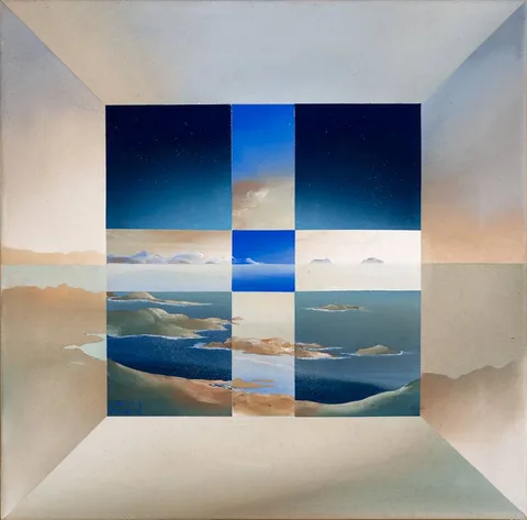 Claudio Viscardi, IRISH COASTAL SCENE, 2002, oil on canvas; (unframed)