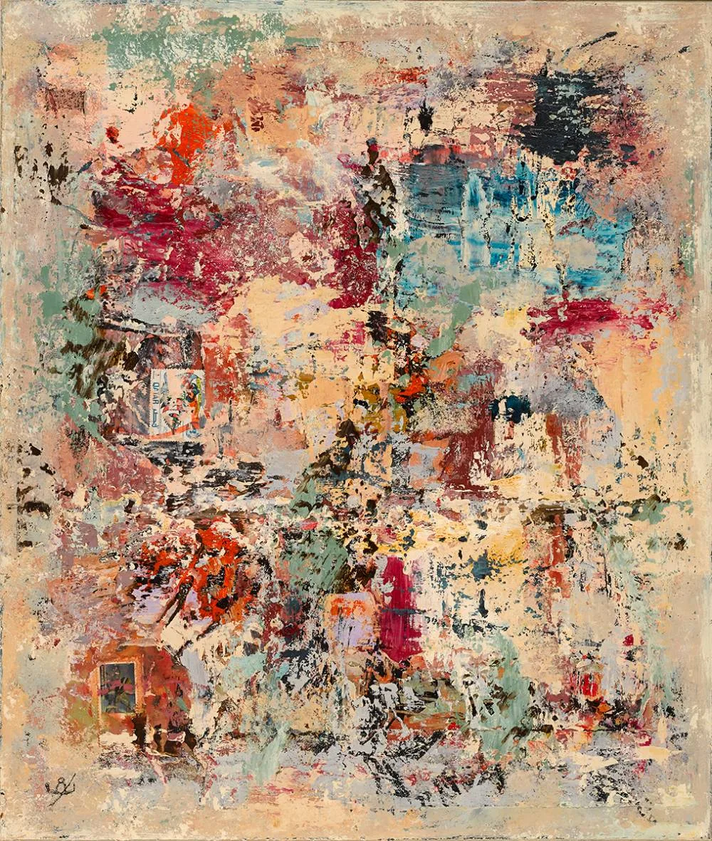 MO'S CHOICE by John Kingerlee, 2014-2021, mixed media on board, sold Apr 2023