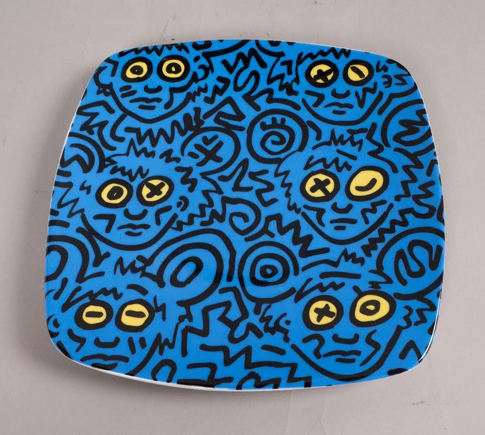 TOGNANA 17 by Keith Haring, porcelain plate, sold Apr 2023