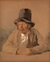 Erskine Nicol, FIGURE IN STOVE-PIPE HAT