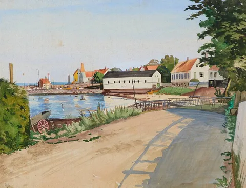 Josef Bato, ON BORNHOLM, BALTIC SEA, 1934, watercolour