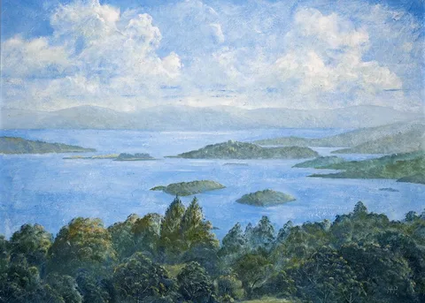 William Eric Horsbrugh-Porter, CLEW BAY, COUNTY MAYO, oil on board