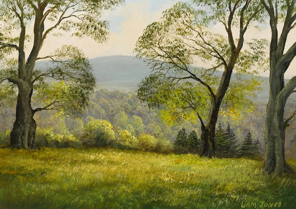 POWERSCOURT, COUNTY WICKLOW by Liam Jones, oil on canvas, sold Apr 2023