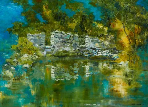 Paul Proud, TEMPLE ISLAND, 1995, oil on panel