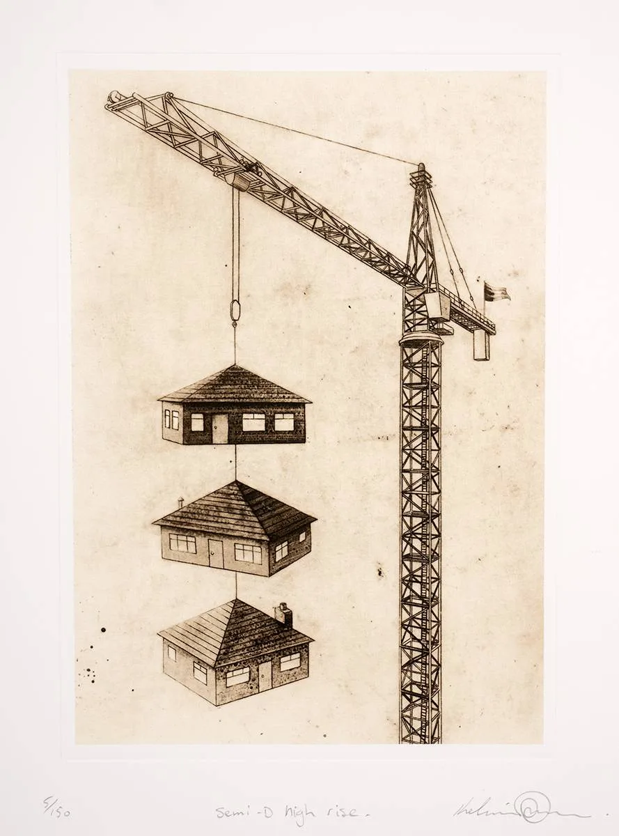 SEMI-D HIGH RISE by Kelvin Mann, lithograph; (no. 5 from an edition of 150), sold Apr 2023