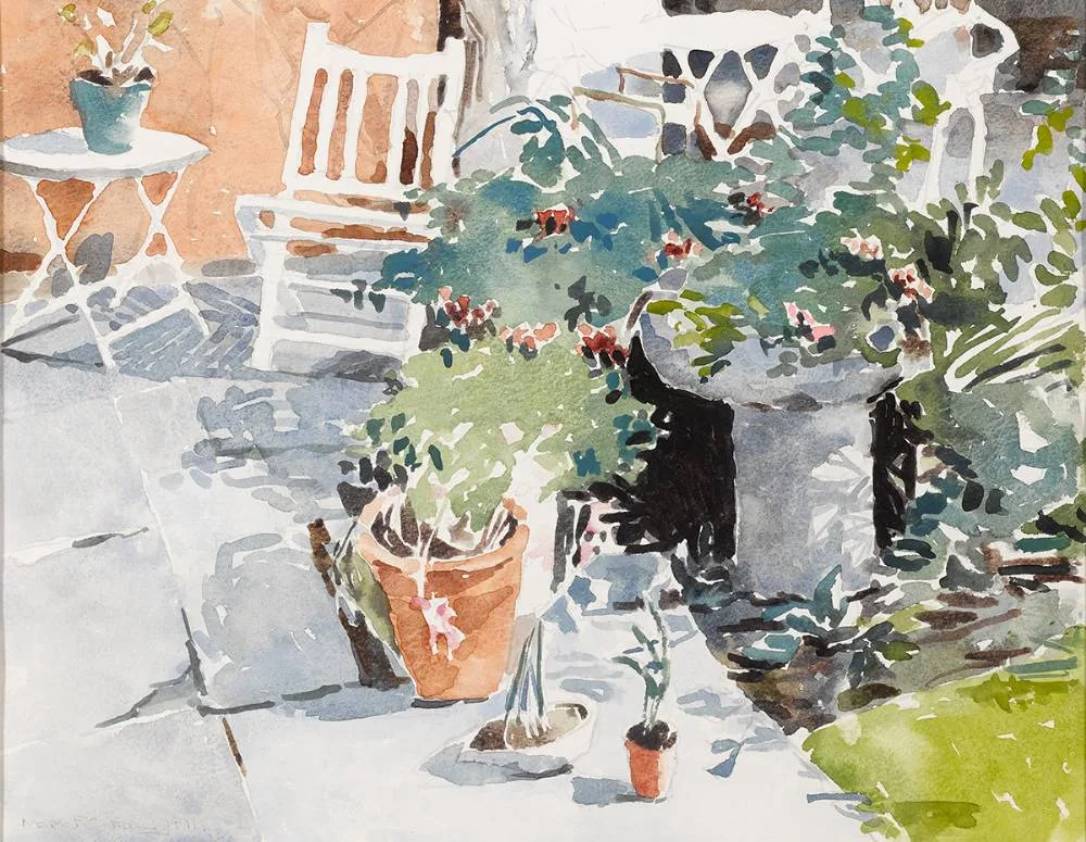 Mark Pane, GARDEN SCENE, 1991, watercolour