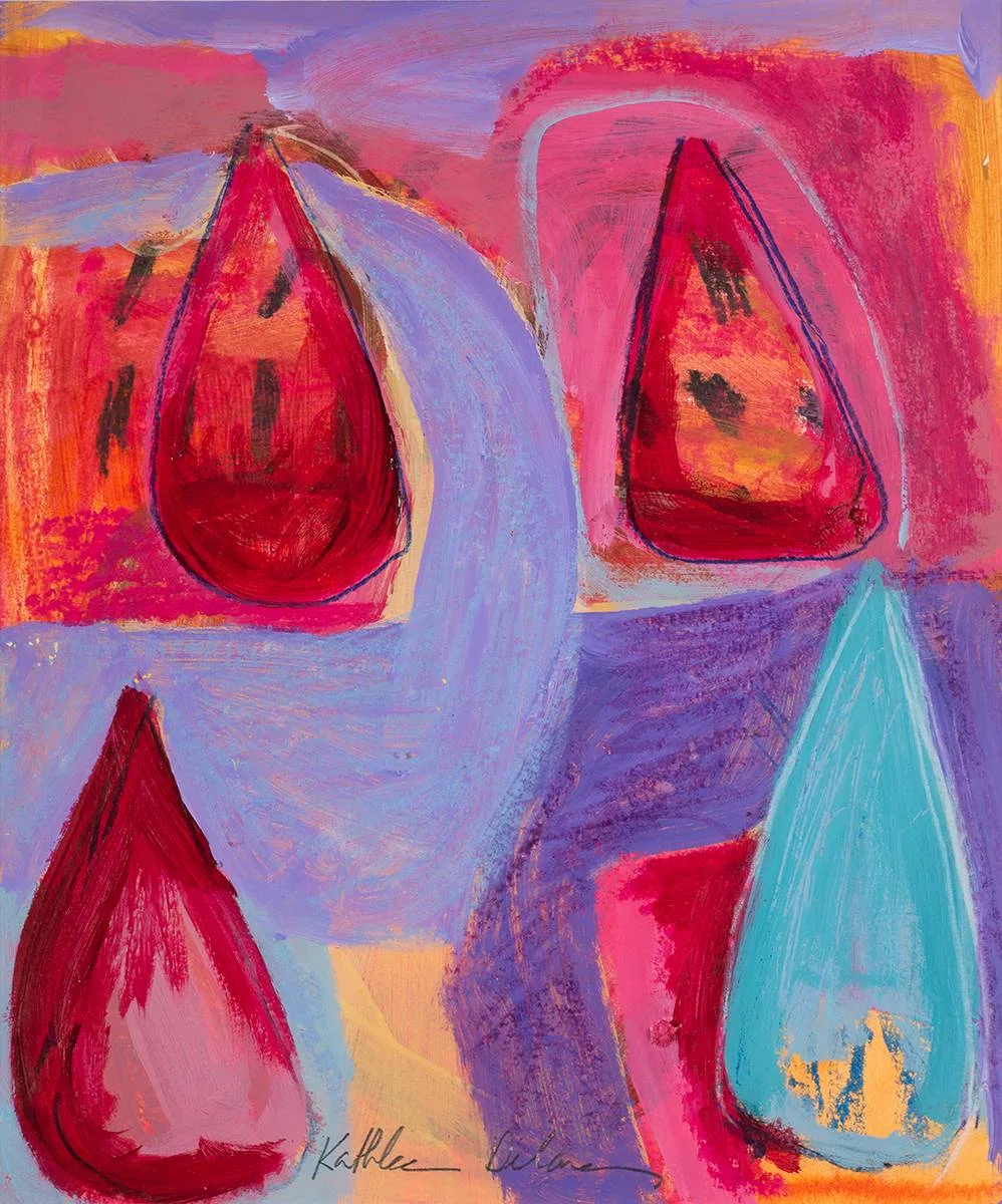 Kathleen Delaney, COURTYARD, GLENVEIGH, gouache