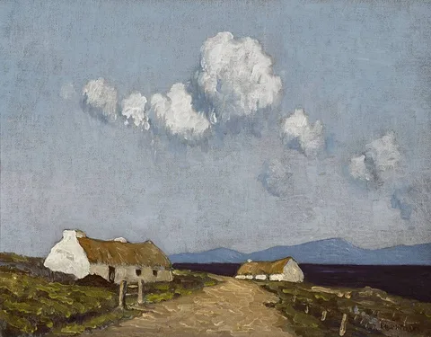 Paul Henry, LANDSCAPE, CONNEMARA, 1940s, oil on canvas laid on board