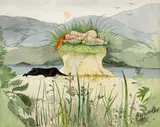 Pauline Bewick, ASLEEP ON A TUSSOCK