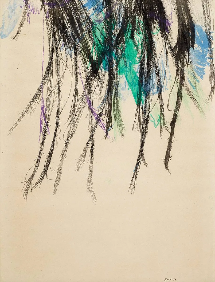 Patrick Scott, GESTURAL DRAWING 1978, watercolour