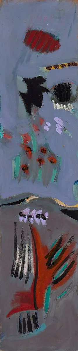 Tony O'Malley, ABSTRACT FORMS, oil on board