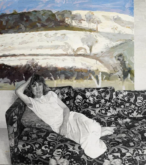 Colin Harrison, A AND AN ITALIAN LANDSCAPE (AFTER MORANDI), 2001, oil on canvas laid on board