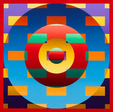 CIRCULAR TRANSLUCENCE by Francis Tansey, 2022, acrylic on canvas, offered Mar 2023