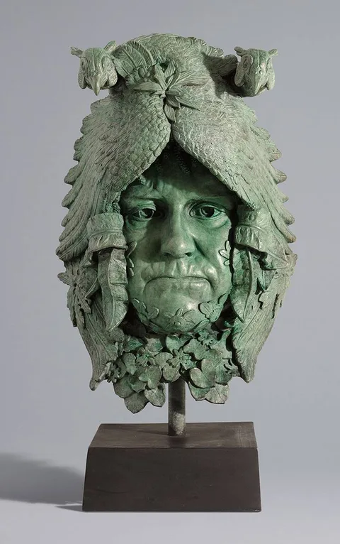 Rory Breslin, THE FEBRUARY MASK, bronze; (no. 1 from an edition of 3)