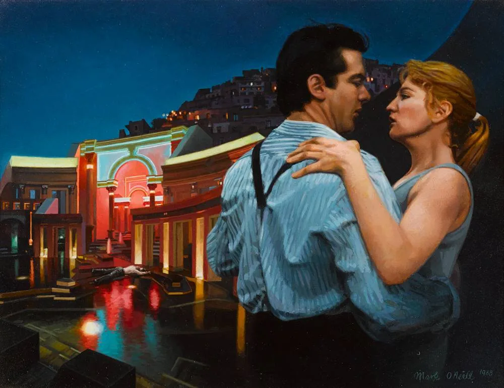 BIG EASY by Mark O'Neill, 1988, acrylic on board, offered Mar 2023