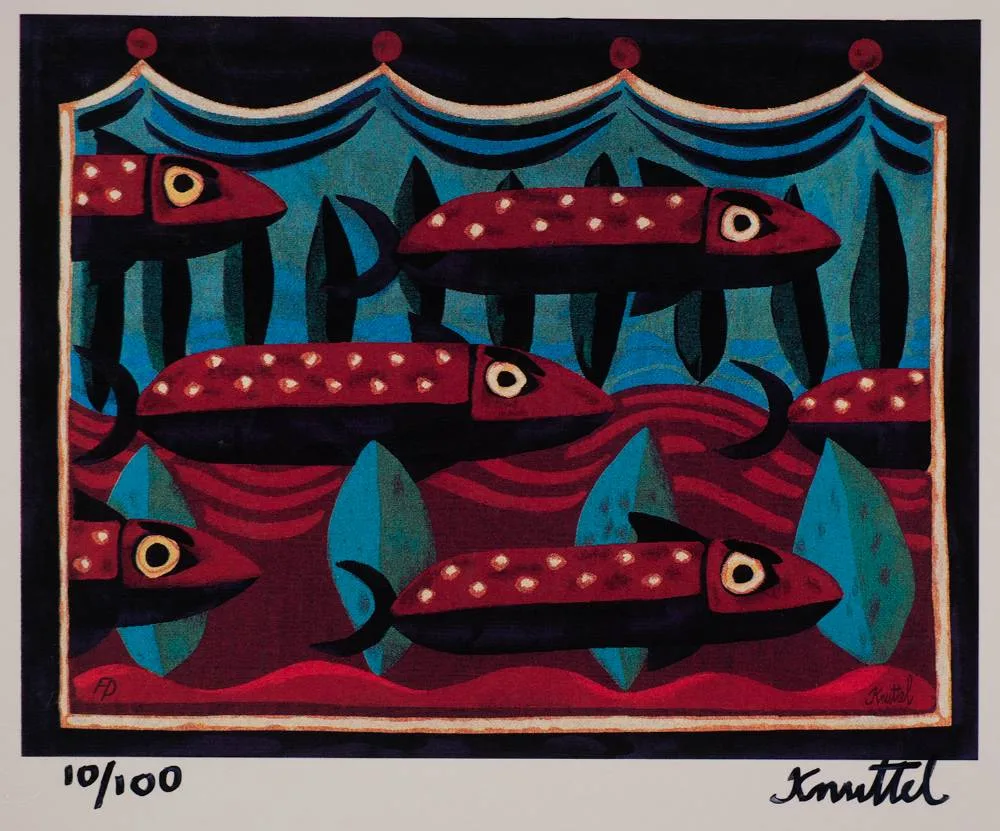 FISH by Graham Knuttel, photolithograpic print; (no. 10 from an edition of 100); (unframed), offered Dec 2022