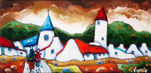 ABIDING PEACE by Annie Robinson, 2004, oil on canvas, sold Dec 2022