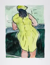 Bob Dylan, WOMAN IN RED LION PUB [THE DRAWN BLANK SERIES]