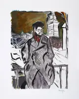Bob Dylan, MAN ON A BRIDGE - PORTFOLIO [SET OF FOUR] [THE DRAWN BLANK SERIES]