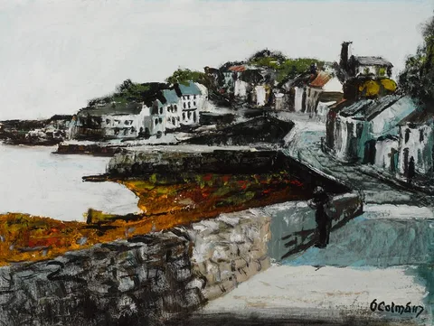 Séamus Ó Colmáin, ROUNDSTONE, COUNTY GALWAY, oil on canvas