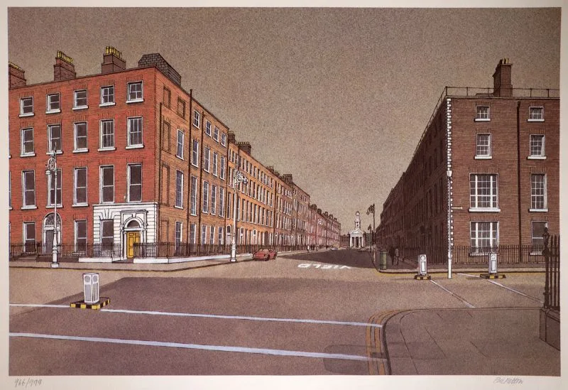 Eric Patton, GEORGIAN DUBLIN FOLIO, 1982, coloured lithographs; (no. 966 from an edition of 999); (10); (unframed)