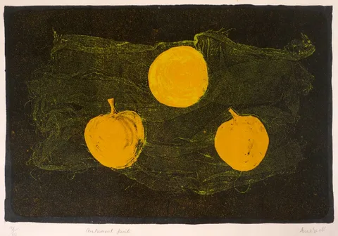 Anne Yeats, AUTUMNAL FRUITS, lithograph; (no. 38 from an edition of 80); (unframed)