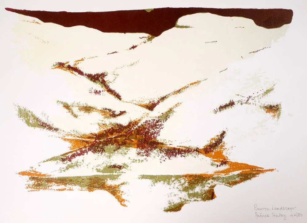 BURREN LANDSCAPE by Patrick Hickey, lithograph; (no. 42 from an edition of 80); (unframed), offered Dec 2022