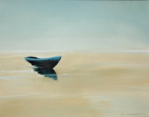 LOW TIDE by Paul Christopher Flynn, oil on board, sold Dec 2022