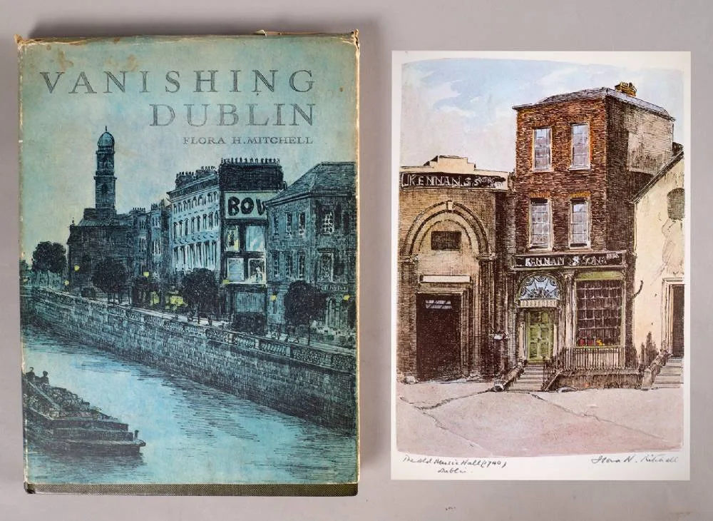 VANISHING DUBLIN by Flora Mitchell, 1966, limited edition book; (from an edition of 600), sold Dec 2022