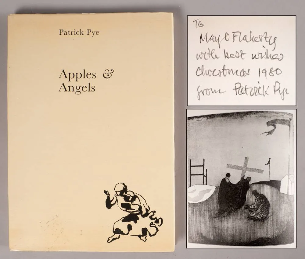 Patrick Pye, APPLES AND ANGELS, PAGES FROM AN ARTIST'S NOTEBOOK WITH TWENTY-ONE ETCHINGS, limited edition book; (from an edition of 750)