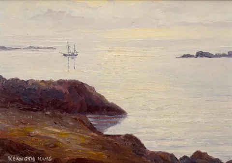 Kenneth King, GLEN BAY, COUNTY DONEGAL, oil on board