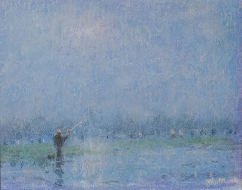 William Mason, FISHING, 1991, pastel