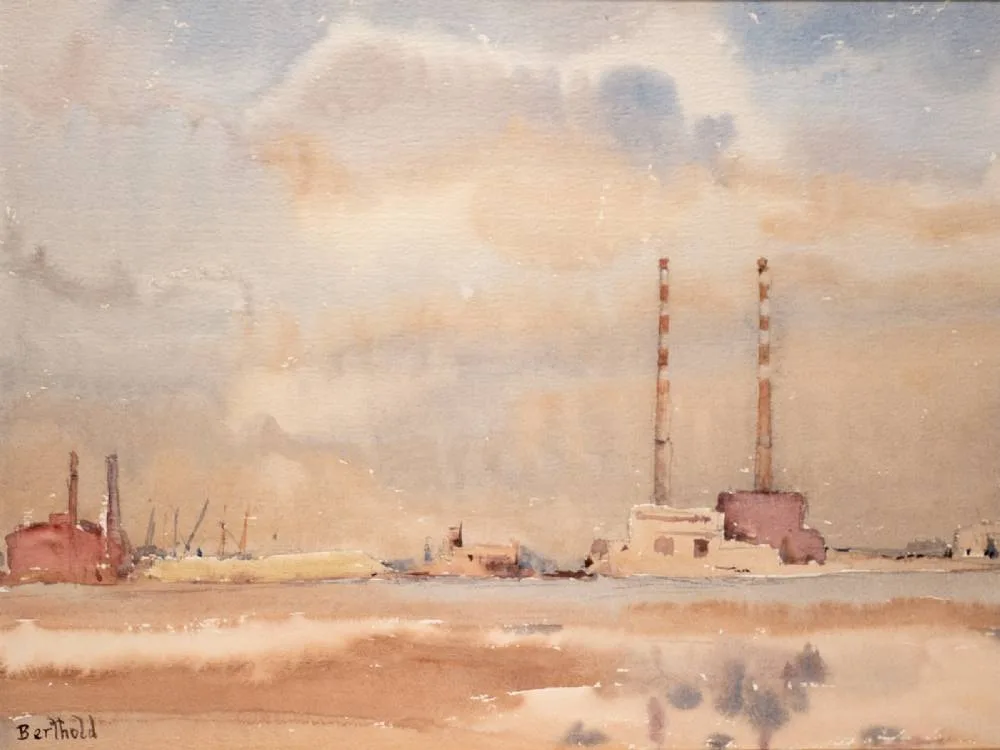Berthold Dunne, DUBLIN BAY, watercolour