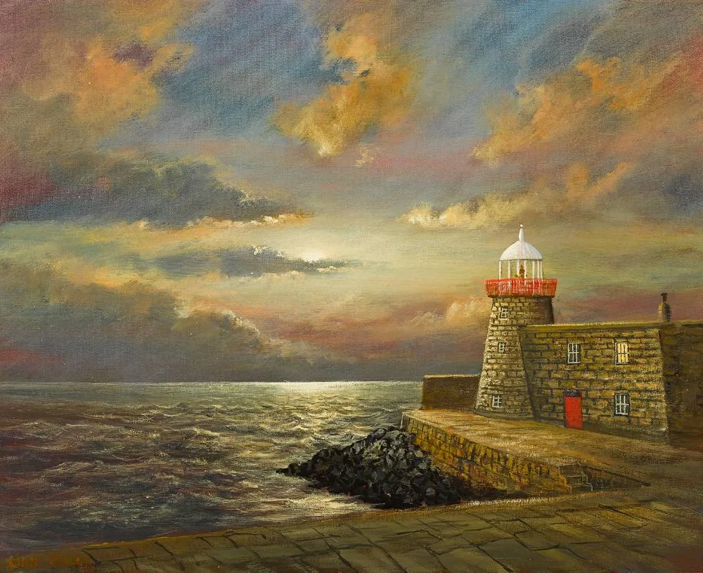 HOWTH, COUNTY DUBLIN by Liam Jones, oil on canvas, offered Dec 2022
