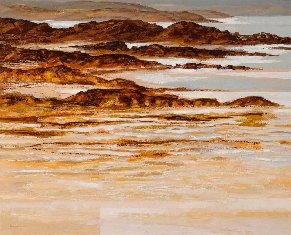 EBB TIDE by Arthur Armstrong, oil on board, offered Nov 2022