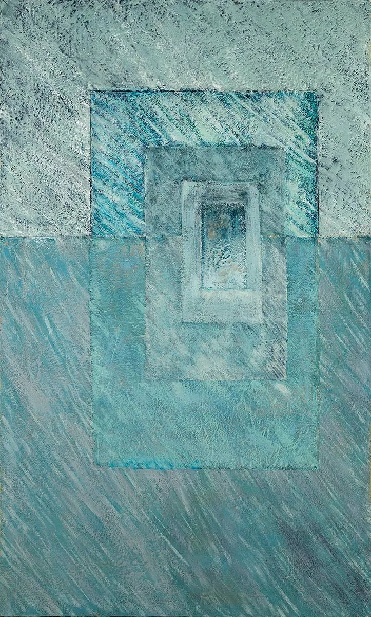 UNTITLED by Helen Comerford, 2004, encaustic on canvas; (unframed), offered Nov 2022