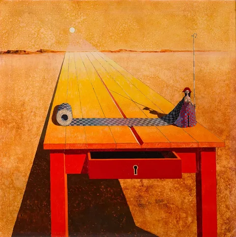 Colin Middleton, TIERRA DEL FUEGO: THE WILDERNESS OF FIORENZA COSSOTTO, 1972-74, oil on board