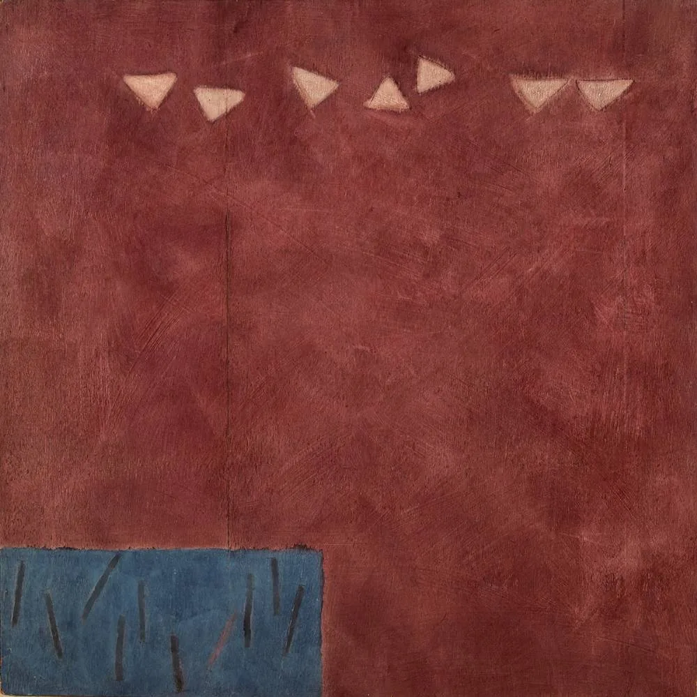 INTERTIDAL NOTE I by Felim Egan, 1995, mixed media on wood, sold Nov 2022