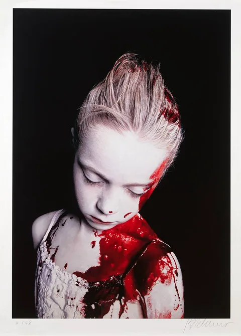 THE DISASTERS OF WAR 13 by Gottfried Helnwein, archival print; (no. 4 from an edition of 48), offered Nov 2022
