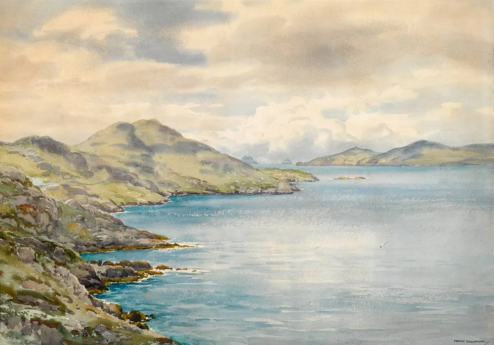 HOG'S HEAD, COUNTY KERRY by Frank Egginton, watercolour, offered Nov 2022