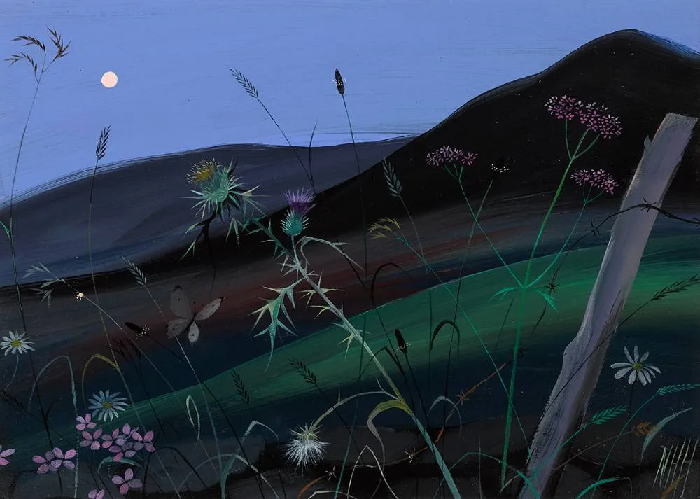 THISTLE by Nicholas Hely Hutchinson, oil on board, offered Nov 2022