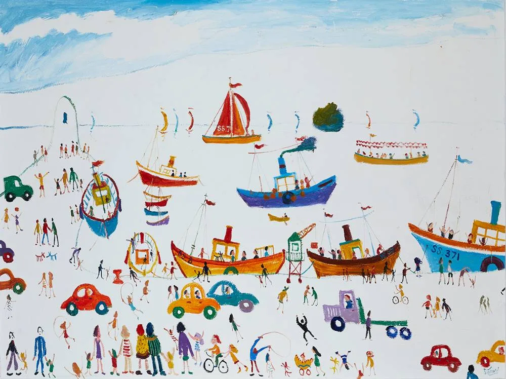 CORNWALL by Simeon Stafford, oil on canvas, sold Oct 2022
